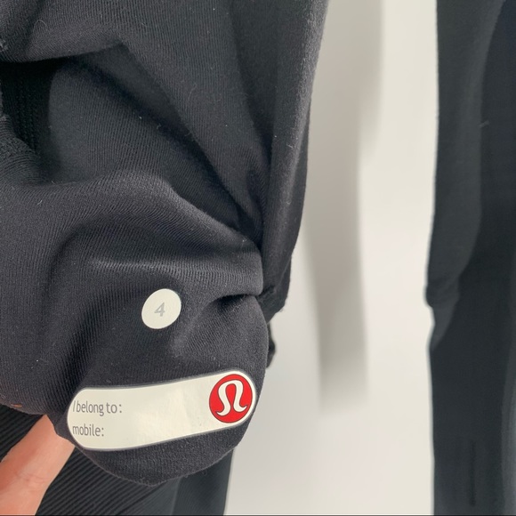 Lululemon Black Hooded Zip Up Jacket Women’s Size 4 - Picture 8 of 9
